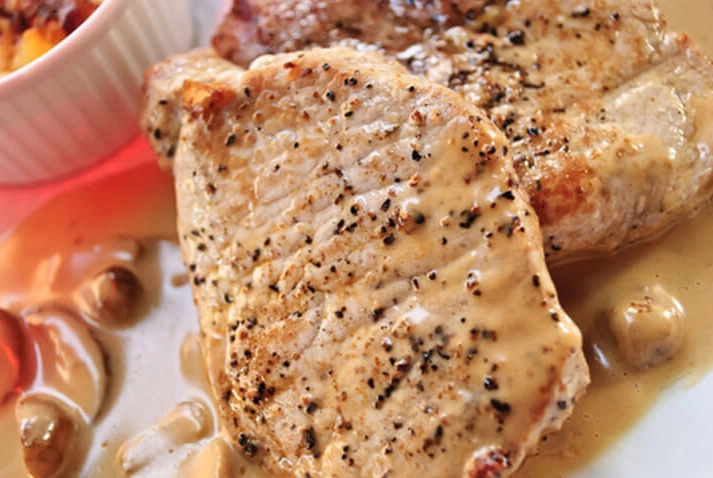 slow cooker pork chops with stuffing