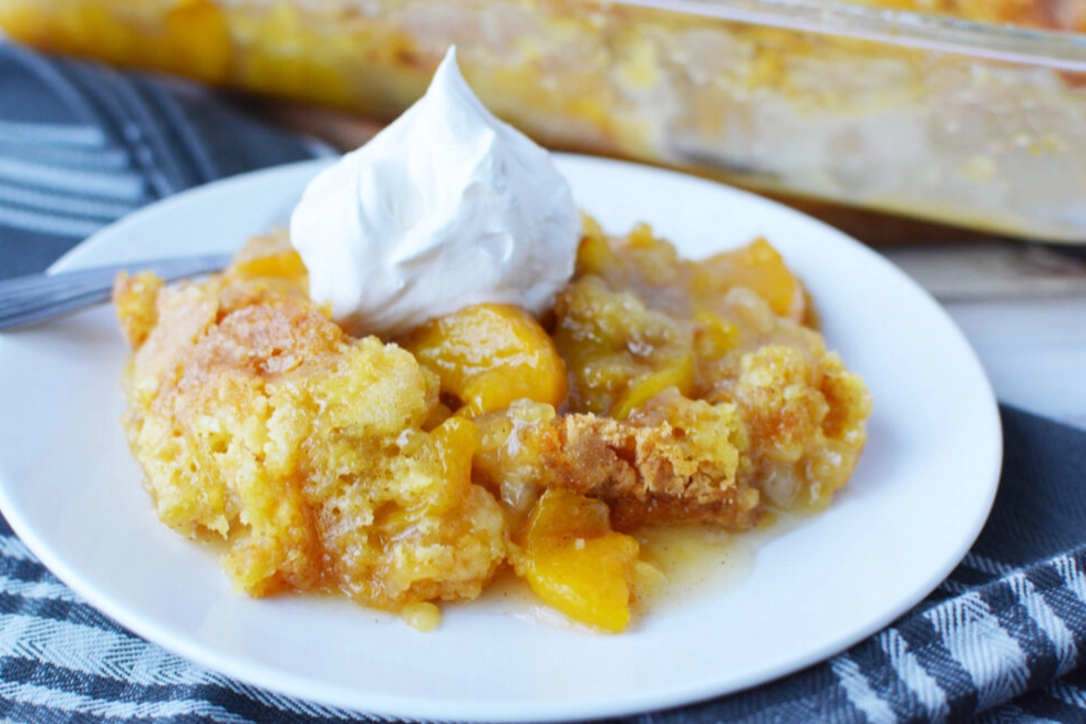 crockpot peach cobbler crockpot peach cobbler