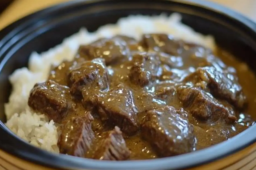 slow cooker beef tips