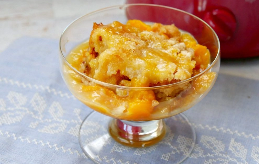 crockpot peach cobbler crockpot peach cobbler