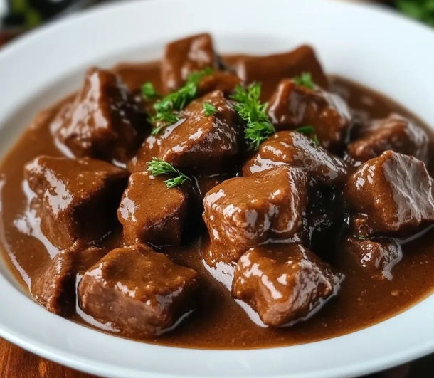 slow cooker beef tips