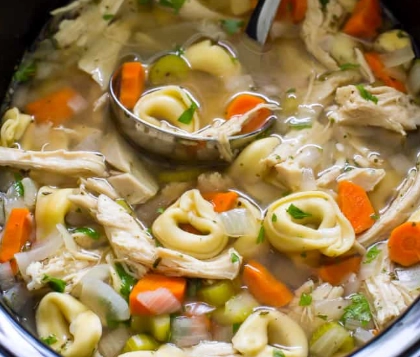 easy slow cooker tortellini soup easy slow cooker tortellini soup