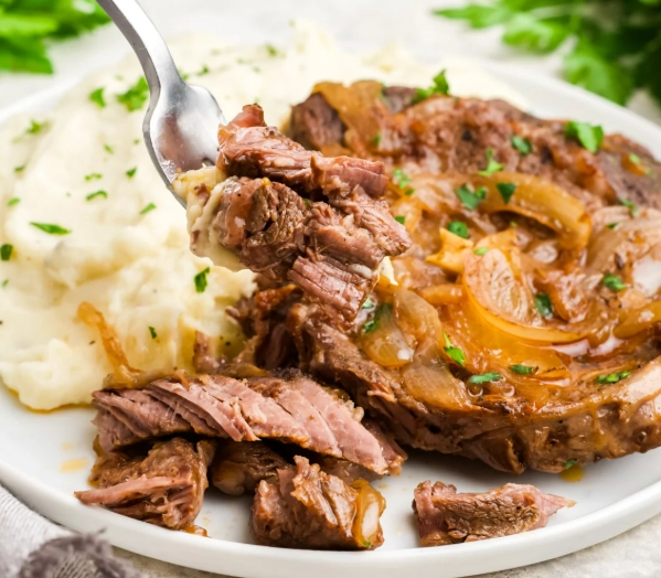 slow cooker ribeye steak