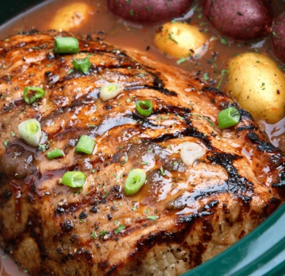 slow cooker ribeye steak