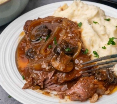 slow cooker ribeye steak